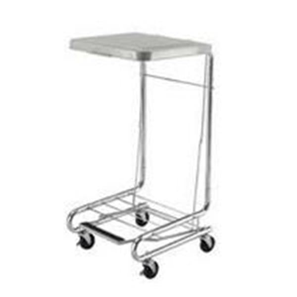 Hamper Linen Chrome Square Silver Ea